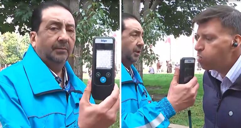 ¿Cómo funciona el alcotest? Periodista de CHV Noticias lo puso a prueba en vivo y muestra cómo se aplica
