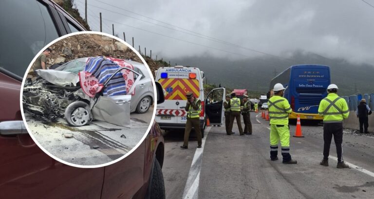 Tragedia en la Ruta 5 Norte: Dos funcionarios municipales mueren tras choque frontal con bus