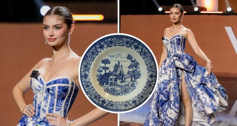 Ignacia Fernández deslumbró en Miss Mundo 2026 con vestido inspirado en la tradicional loza penco