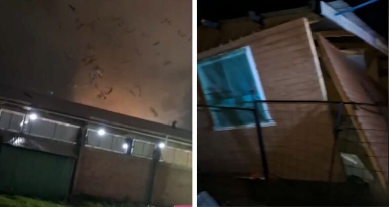 Tornado provoca graves daños en Ñuble: Techo de empresa salió volando y hay más de 9 mil clientes sin luz