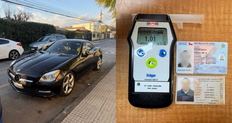 Ebrio, con licencia falsa y medida cautelar: Nuevo caso de exceso de velocidad en Costanera Norte