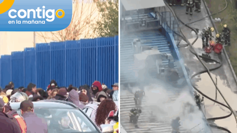 Incendio en Santiago 1 en sector de lavandería: Familiares de reos se aglomeran fuera del recinto