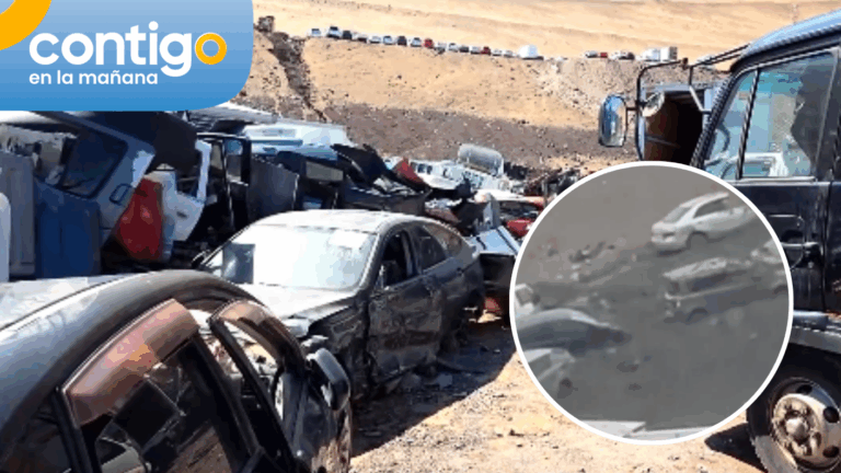 VIDEO | Así quedaron decenas de autos que se desplomaron tras aluvión en Iquique