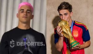 Es otra persona: Gavi cumplió su promesa y se tiñó el pelo rosado tras ganar el Mundial