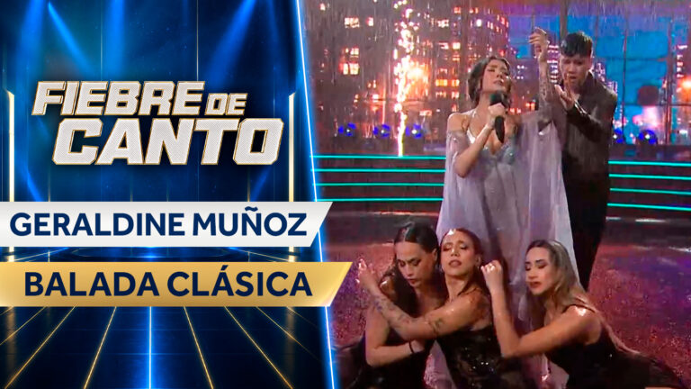 ¡Una gata bajo la lluvia! Geralinde Muñoz cautivó a todos con una delicada presentación en Fiebre de Canto