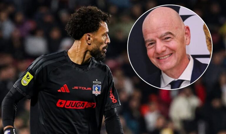 Efecto Vozinha: Presidente de la FIFA saluda al arquero tras su esperado debut en Colo Colo
