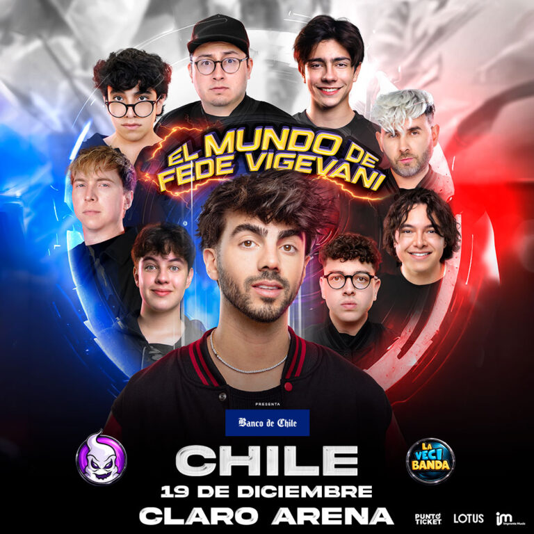 Será en el Claro Arena: Fede Vigevani suma una nueva fecha en Chile en una de las giras más grandes del entretenimiento