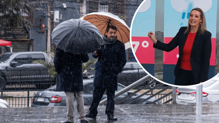 Lluvia esta semana en Santiago: Cuándo y a qué hora llegan las precipitaciones a la capital