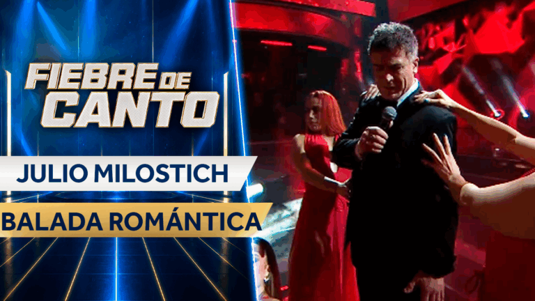 ¡Escondió el látigo y se puso romántico! Julio Milostich llenó de amor el escenario con éxito de Sandro