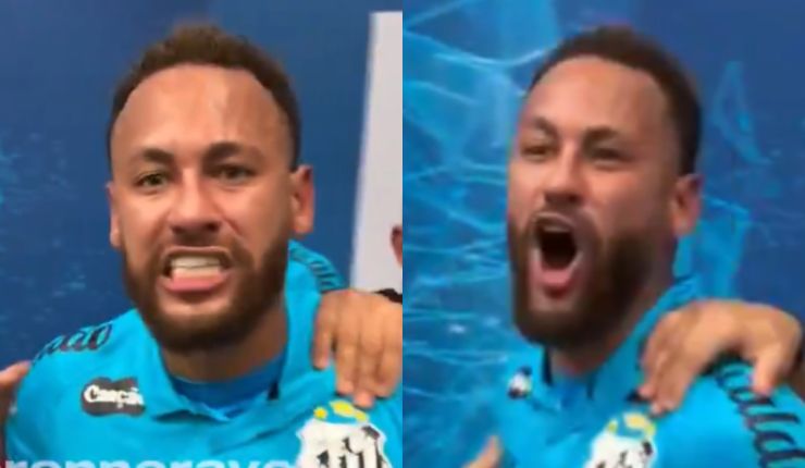 Nuevo escándalo de Neymar: Gritó y se burló de rivales tras victoria del Santos en Copa de Brasil