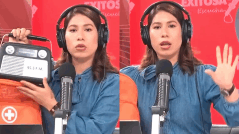Periodista fue sorprendida en vivo por terremoto en Perú: Sacó mochila de emergencia y se mantuvo al aire