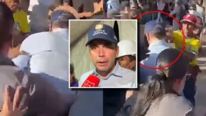 VIDEO | Le llegó un piedrazo en la cabeza: Agreden al alcalde de Cali en su visita a zona afectada por terremoto en Colombia
