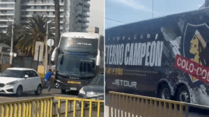 VIDEO | Bus de Colo Colo protagoniza accidente camino al Estadio Nacional previo al Superclásico 200