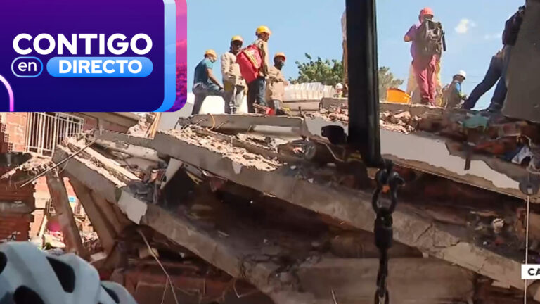 Rescatistas buscan salvar a tres sobrevivientes que están atrapados tras colapso de edificio en Colombia