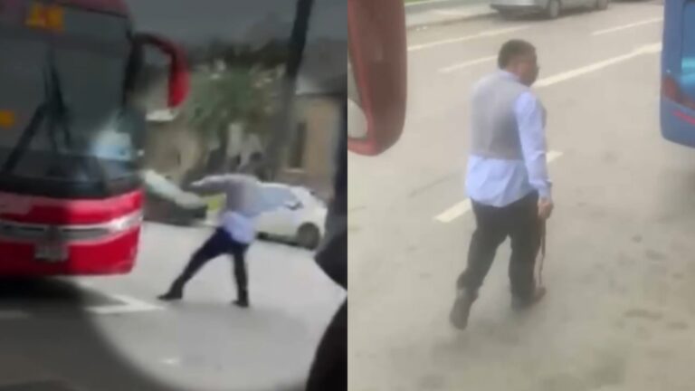 Guerra por pasajeros en Viña del Mar: Chofer atacó con fierro a bus de la competencia