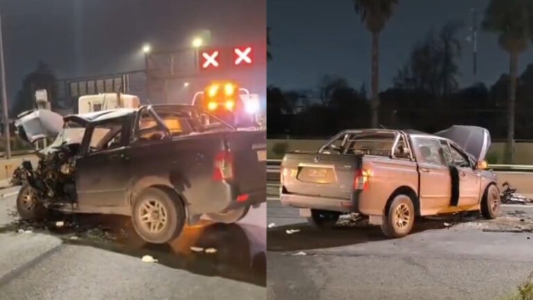 Fatal accidente en Conchalí: Colisión entre cuatro camionetas deja un muerto