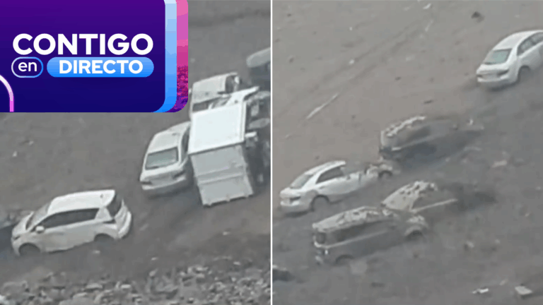 VIDEO | Registran deslizamiento de tierra y autos arrastrados por lluvias en Iquique: Activan alerta SAE