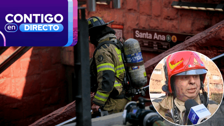 “Había baterías de litio”: Bomberos explica origen de incendio en estación Santa Ana y realiza trabajos de ventilación