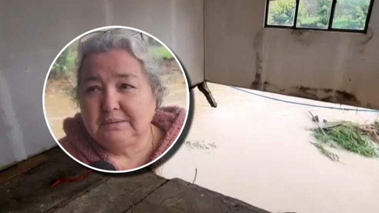 VIDEO | Familia al límite: Casa está al borde del derrumbe en Quillón por socavón provocado por crecida del río