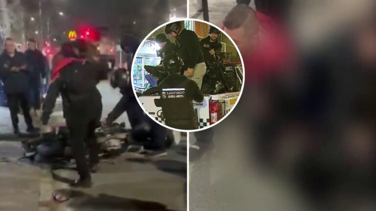 Detención ciudadana en Santiago: Sufrió un robo y fue atropellado por el mismo motochorro que terminó linchado