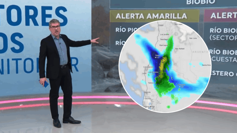 Sistema frontal se desplazará al norte: Eduardo Sáez explica cómo avanzarán las lluvias en zonas críticas