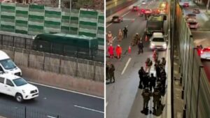 Tras detención de sujeto: Cobra fuerza tesis de intento de rescate de reos en Autopista Vespucio Sur