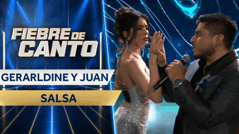 ¡Dos fuertes participantes! Geraldine Muñoz y Juan Vera Valdés interpretaron aplaudido dueto
