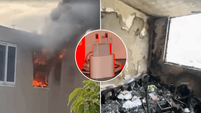Cargador no certificado provocó incendio: Influencer perdió casi todo su departamento