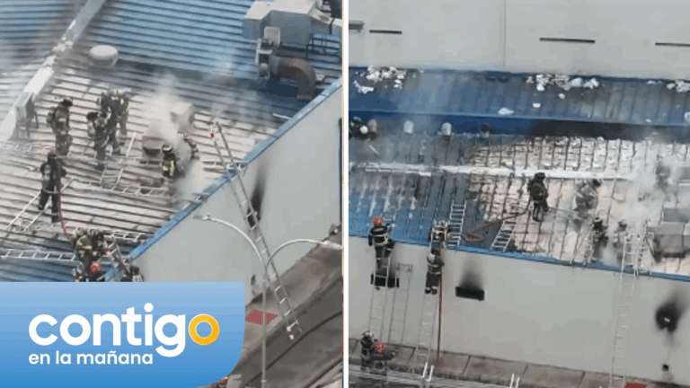 Familiares preocupados por incendio en lavandería de cárcel Santiago 1: Bomberos siguen sofocando las llamas