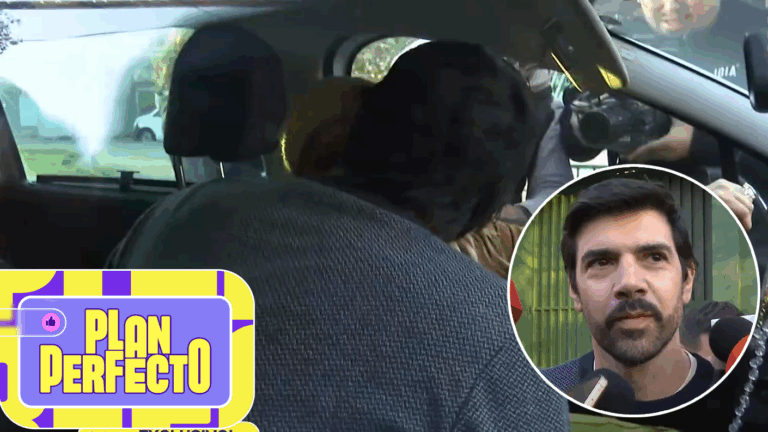 Con beso incluido: Así fue el reencuentro de Joaquín Lavín Jr. con Cathy Barriga tras salir de la cárcel