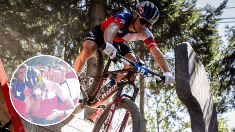 ¡Llegó a las lágrimas! Martín Vidaurre logró 4to lugar con bici pinchada en Mundial de BTM