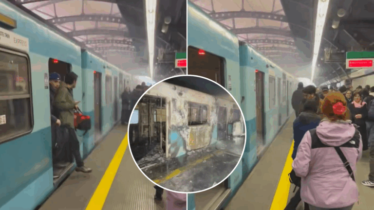 A una semana del incendio en Metro de Santiago: Pasajeros reportan humo en estación de Línea 5