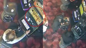 Cámara captó momento exacto en que mujer ganó $3.800 millones y funcionarios del casino de Viña le apagaron la máquina