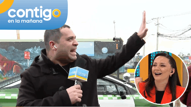“¿Salió corriendo y le dio miedo?”: Notero se asustó con repentino trueno en vivo mientras despachaba
