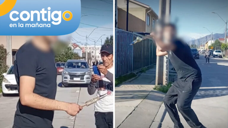 Hasta atacó a sus padres: Vecino violento amenaza con cuchillos y armas a comunidad en Buin