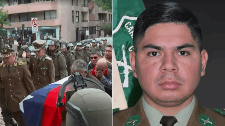 Familia entre lágrimas por homenaje: El emotivo inicio del velatorio del carabinero asesinado