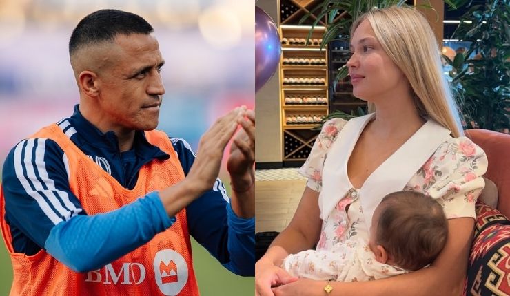 Alexis Sánchez recibe críticas por perderse bautizo de su hija: Alexandra Litvinova lo defendió