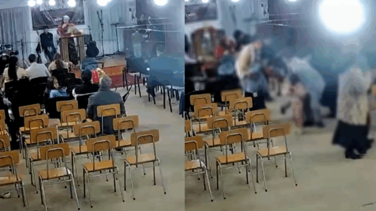VIDEO | En pleno culto y con niños presentes: Balazos llegaron dentro de iglesia evangélica en Colina