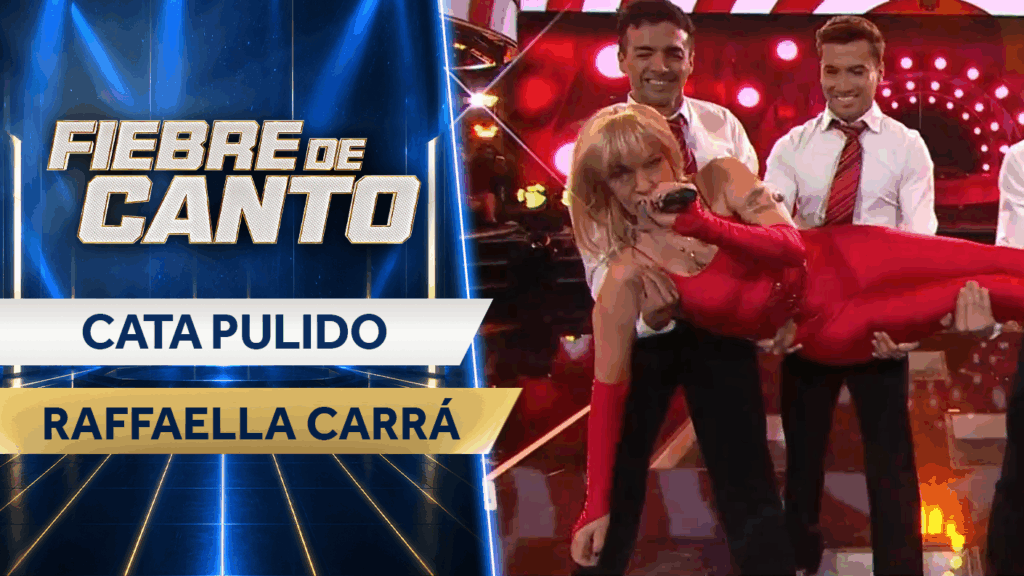 ¡Una fiera suelta en Fiebre de Canto! Cata Pulido se lució con sensual tributo a Raffaella Carrá