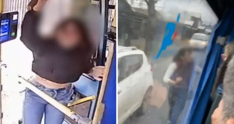 Detienen a mujer que agredió brutalmente a micrero en Chillán: Tendría historial de robos violentos