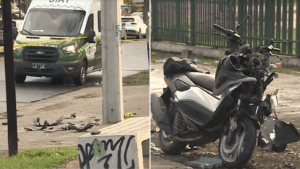 Hombre murió tras perder el control de su motocicleta y chocar contra un poste en Pedro Aguirre Cerda