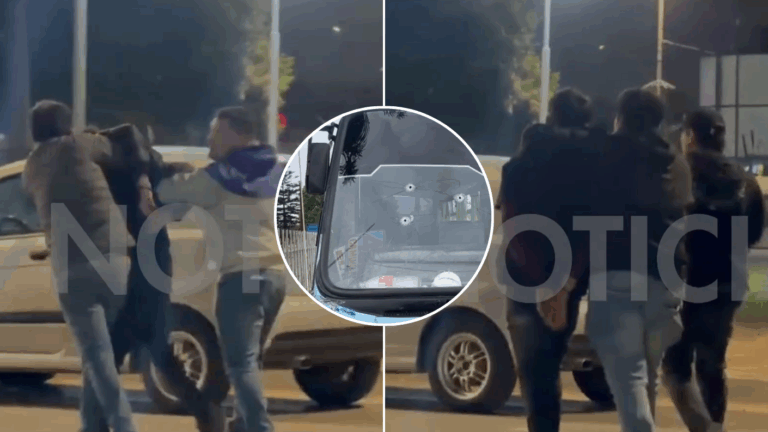 EXCLUSIVO | Captan la detención de los presuntos autores de ataque a bus de barristas de Colo Colo