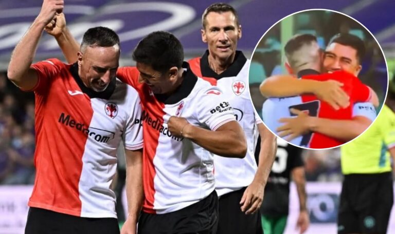 Brindo dijo un Fantasista: David Pizarro marcó tremendo golazo y bailó cueca con Franck Ribery