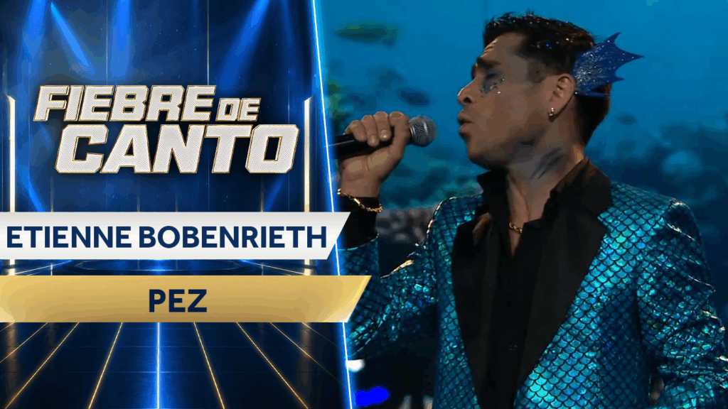 “¡Quisiera ser un pez!”: Etienne Bobenrieth sedujo al público de Fiebre de Canto con romántica actuación