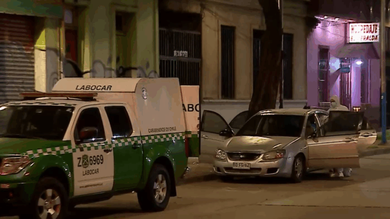 Acribillaron a hombre cerca del terminal de buses en Estación Central: Hallaron 15 casquillos de balas