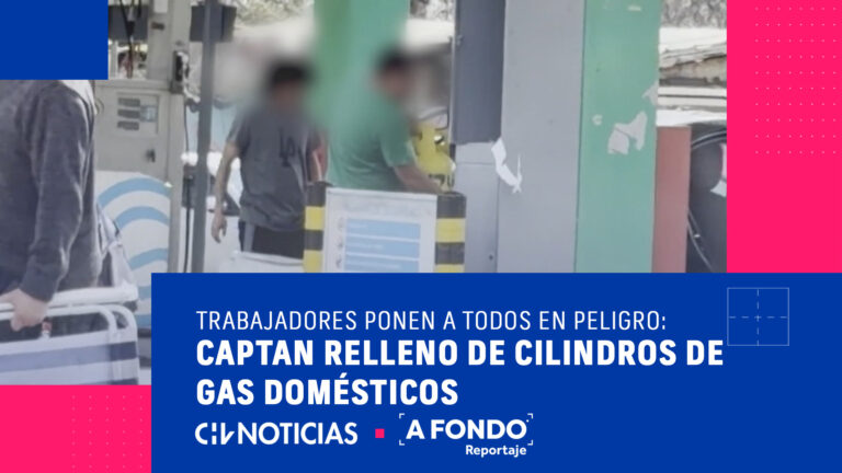 Ponen a todos en peligro: Trabajadores de bencinera fueron captados rellenando cilindros de gas domésticos en Puente Alto