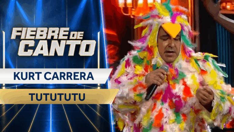 ¡Tutututu llega a Fiebre de Canto! Kurt Carrera sorprendió al jurado con una apasionada performance