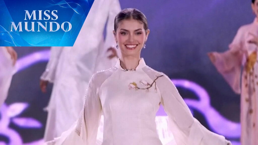 ¡Elegancia vietnamita! Ignacia Fernández sorprende con un tradicional áo dài