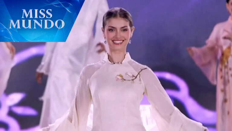 ¡Elegancia vietnamita! Ignacia Fernández sorprende con un tradicional áo dài