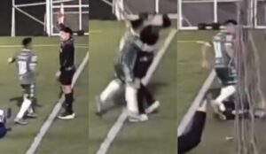 Expulsado de la competeción: El duro castigo a futbolista que agredió a juez de línea en Argentina